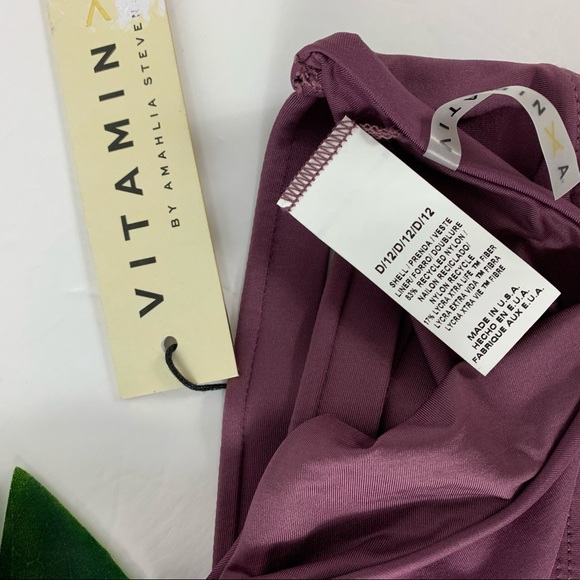 VITAMIN A NWT Jaydah Bikini Set in Tea Rose Large - Picture 9 of 12